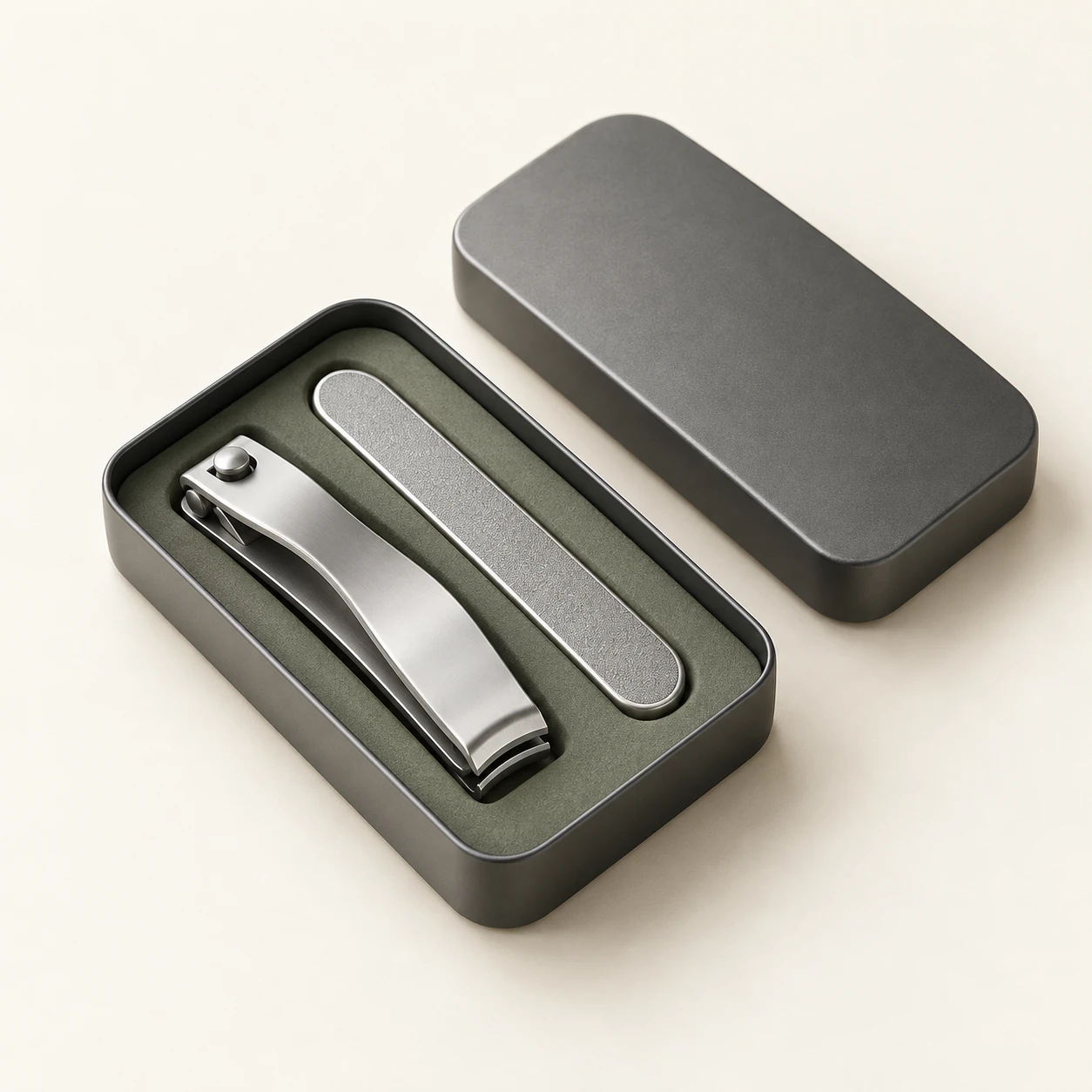 Desk Capsule — Silver / Graphite